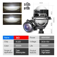 ไฟหน้ารถยนต์ Bi led 3 นิ้ว/2.5 นิ้ว ไฟหน้า led h4 H7 9005 9006 หลอดไฟ หลอด สําหรับรถยนต์ รถจักรยานยน