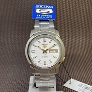 Seiko 5 SNKK07J1 Automatic Stainless Steel White Dial Analog Men's Japan Watch