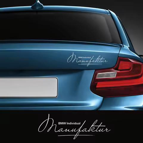 1Pc Car Body Sticker For BMW Individual Manufaktur E36 E39 E46 E53 E60 E61 E70 E71 E85 E87 G20 G30 X