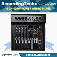 RECORDING TECH RT-POWER400 4 Channel Power Audio Mixer | 400Watt