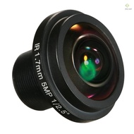 1.7mm Fisheye Lens HD 5.0 Megapixel M12 Mount 1/2.5" F2.0 For CCTV IP Camera 180 Degree Wide Angle P