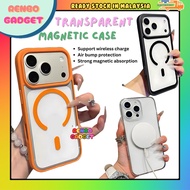 IPH 11 12 13 14 15 16 16e 17 Pro Plus Pro Max fon sarung transparent magnetic housing phone case cas