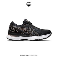 Sepatu Lari Wanita ASICS GEL NIMBUS 22 KNIT BLACK GOLD ORIGINAL