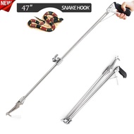 120 CM Snake Tong Portable Collapsible Snake Catcher Tool Reptile Rattle Catcher