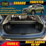 Subaru Forester 2019-รุ่นปัจจุบัน Trunk A (เฉพาะถาดท้ายรถแบบ A) ถาดท้ายรถ Forester พรม6D VIP Magic Carmat