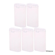 folღ Durable 5pc 2X18650 Battery Holder Case 18650 Battery Storage Box Rechargeable Battery Power Bank Plastic Cases