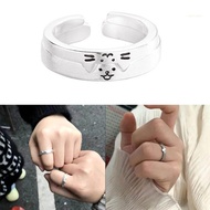 san* Love Symbol Rings Adornment Cat and Dog Rings Adjustable Rings for Pet Lovers