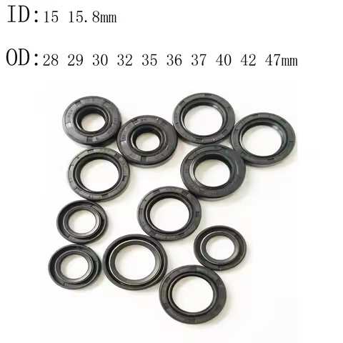 3 4PCS 15X28X4.5 15X29X7 15X30X10 15X32X9 15X35X4.5 15.8X28.5X6.3MM NBR Shaft Skeleton Oil Seal TC N