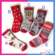 Girl Fashion Graphic Floral Variation Girl Socks