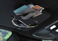 全城熱賣 - 汽車遮陽板卡片夾 多功能車載眼鏡夾 車載遮陽擋名片收納盒 汽車遮陽板收納卡片夾