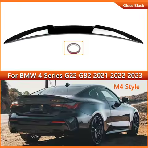 For BMW 4 Series G22 420i 430i 420d 430d M440i M440d 2020-2024 Coupe G82 M4 Style Rear Spoiler Bodyk