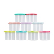 Hộp Đựng Thức Ăn Bằng Nhựa Tupperware 600ml Hình Tròn Dùng Cho Tủ Lạnh Hộp Đựng Trái Cây Hộp Đựng Th