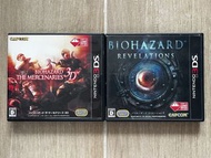 日版 3DS CAPCOM BIO HAZARD THE MERCENARIES 3D 生化危機僱傭兵 REVELATIONS 啟示錄 RESIDENT EVIL 惡靈古堡 恐怖動作遊戲一套 2 集 