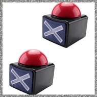 2PCS Game Answer Buzzer  Game Buzzer Alarm Sound Play Button with Light Trivia Quiz Got Talent Buzze