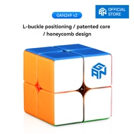 GAN CUBE GAN 249 V2 2x2 Speed Cube Gans Mini Cube Puzzle Toy 2x2x2 Magic Cube 49mm (Stickerless)