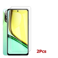 C67 Realme 4G แก้ว4 In 1ฟิล์มกันรอยสำหรับหน้าจอกระจกนิรภัยป้องกันเต็มพื้นที่ Realme C67 C67 Realme C