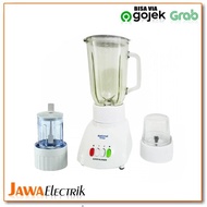 Blender National Omega 3 In 1 Blender Bahan Kaca Low Watt With Grinder