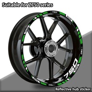 Reflective Motorcycle Accessories Wheel Sticker Inside of Hub Decals Rim Stripe Tape Decorative LOGO