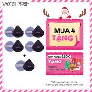 [Buy 4 Get 1 Free] VACOSI purple double-sided cushion puff - Bag of 2 - BP53-01