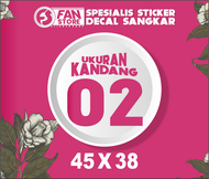 Stiker Decal Sangkar Kotak BNR No 1 2 3 Custom Motif APBN Indonesia - Decal Stiker Sangkar Kotak BN