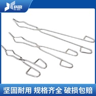 Laboratory Crucible Pliers Chrome-Plated Ash Tray Tongs Stainless Steel Long Handle Crucible Tongs H