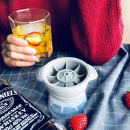 简圣威士忌圆形冰球模具制冰盒大号球形冻冰块冰格小型冷饮制作器