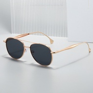 Y2k Pilot Sunglasses for Women & Men, Fashionable Golden Tone, Aviation Style, Ideal for Driving & S