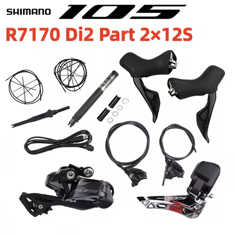 Shimano 105 Di2 R7170 Electronic Part 2x12s Only R7170 Shifter Brake R7150 Front Rear Derailleur DN3