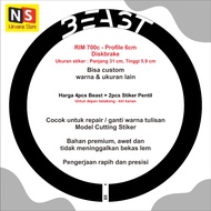 BEAST Bicycle Rim Cutting Stickers - Road Bike MTB Fixie Wheelset