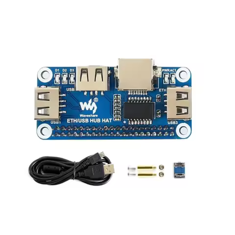 5V RJ45 Ethernet USB HUB Module HAT Expansion Board Shield Starter Kit For RPI Raspberry Pi Zero 2 W