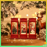 gift christmas christmas gift for kids Christmas decorations interior telephone booth small oil lamp hotel KTV scene layout luminous ornaments Christmas gifts