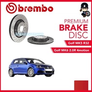 BREMBO Xtra Rear Disc Rotor (2pcs) -  VW Golf MK5 R32, Golf MK6 2.0R 4motion