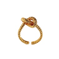 VESTIGE |The Knot Ring - 18K Gold Plated Yellow Knot Women's Fashion Ring