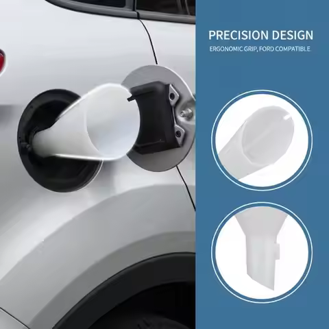 2/4pcs Car Petrol Fuel Filler Funnel Tube Oil-proof And Highly Efficient Refuel Car Filling Spout Ad