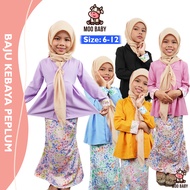 Moo Baby Baju Kebaya Peplum Baju Kebaya Budak Perempuan Baju Raya 2024 Budak Kebaya Budak Perempuan 