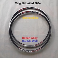 RIM VELG SEPEDA 26 MTB UNITED VG-2604 36 HOLE DOUBLEWALL - Goes Store87