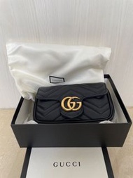 Gucci Marmont Super mini bag Double G black color
