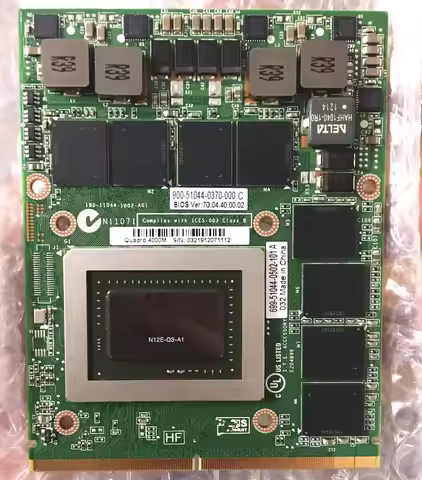 Brand New Quadro 4000M Q4000M GDDR5 2GB Video Graphics Card With X-Bracket N12E-Q3-A1 For Dell M6600