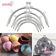 AHTY Purse Clasp Frame, Vintage Bag Hardware Purse Frame Kiss Clasp, Mini Metal Purse Frame Bag Maki