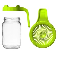 Green Sprouting lids Germination Mesh with handle Mason Jar Lid Plastic 86mm Sprout Cover Bean-1PC
