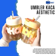 HOHO GLASS DRINKING GLASS AESTHETIC GLASS TUMBLER SIMPLE ELEGANT GLASS CUP