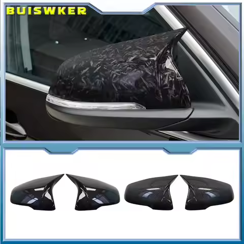 2Pcs Glossy Black Side Wing modified Rearview Mirror Cover caps For BMW X1 F48 X2 F39 Z4 G29 2GT F45