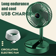 Usb fan Rechargeable Adjustable portable mini fan silent folding kipas mini Small Cooling Desktop fan