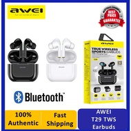 Awei T29 True Wireless Bluetooth Earbuds Bluetooth 5.0 IPX4 Waterproof HD Clear call earphone stereo surround