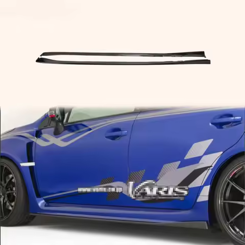 For Subaru 14-18 Wrx Sti S4 Vab Vaf Vrsa1 Style Side Skirt Extension Fiber Glass