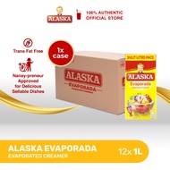 Alaska Evaporada Evaporated Creamer 1L | 1 Case (12 pcs)