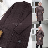 HJ-BLV SCARLETT BROWN HIJACKET® BELVA JAKET WANITA PANJANG MUSLIMAH HIJABER WARNA COKELAT COKLAT/JAK