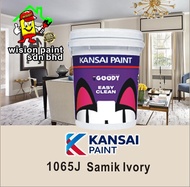 1065J SAMIK IVORY  1L / 5L /15L  KANSAI PAINT GOODY EASY CLEAN - INTERIOR PAINT /   Cat Rumah Dalam