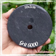 MESIN Grit 6000. Natural Round Whetstone. Grinding Machine Sharpener