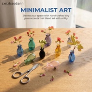 [ZXN] Mini Glass Vase Fridge Magnet 3D Micro Landscape Ornament Creative Magnetic Plant Holder for R
